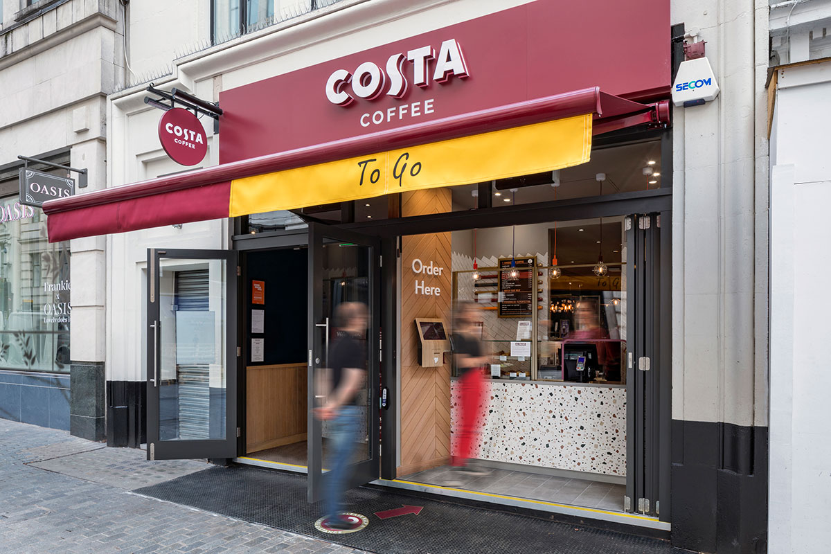 Costa Coffee trials new look store in response to COVID19 Global
