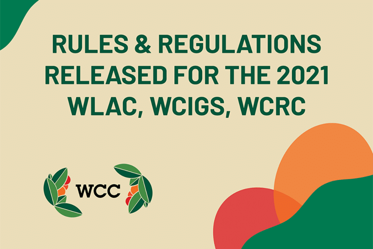 New rules and regulations released for the 2021 World Coffee