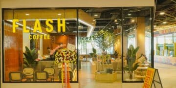 Flash Coffee's Tenth Avenue store in Bandung.