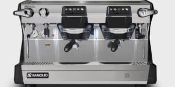 The Rancilio Classe 5 Crono two-group.