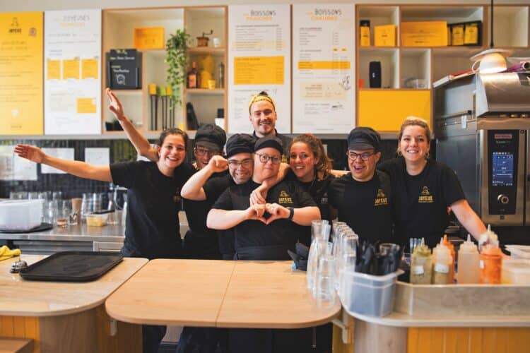 In France, less than two per cent of people with intellectual disabilities have long-term jobs.