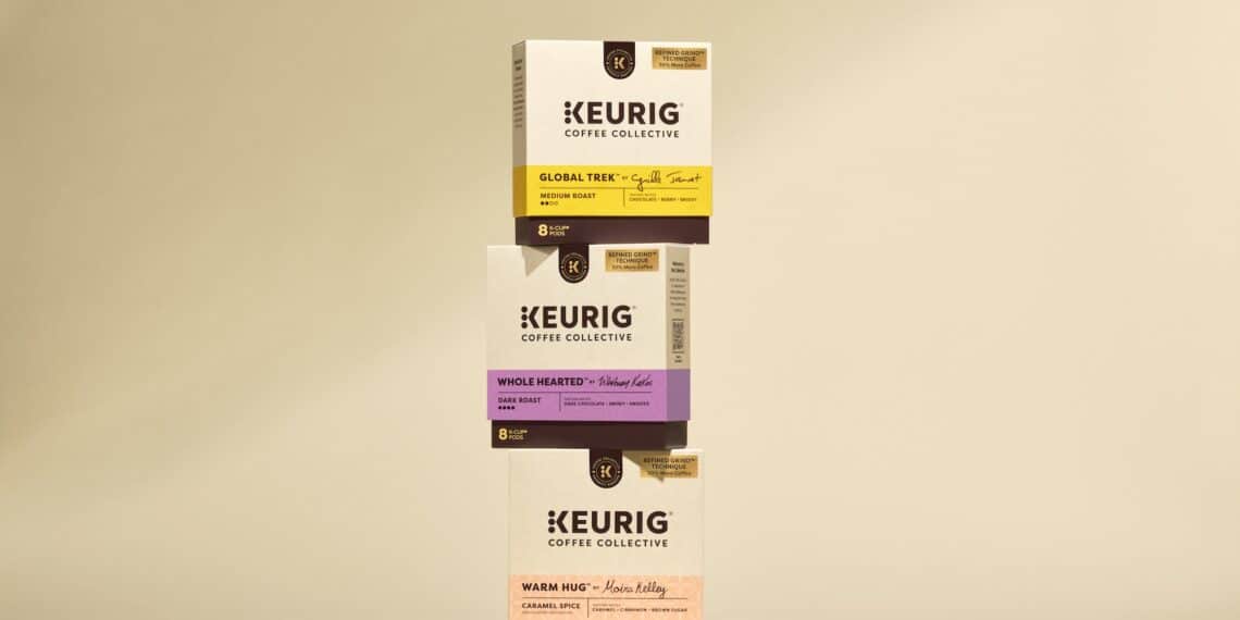 The Keurig Coffee Collective range is the first Keurig product produced in-house by KDP.