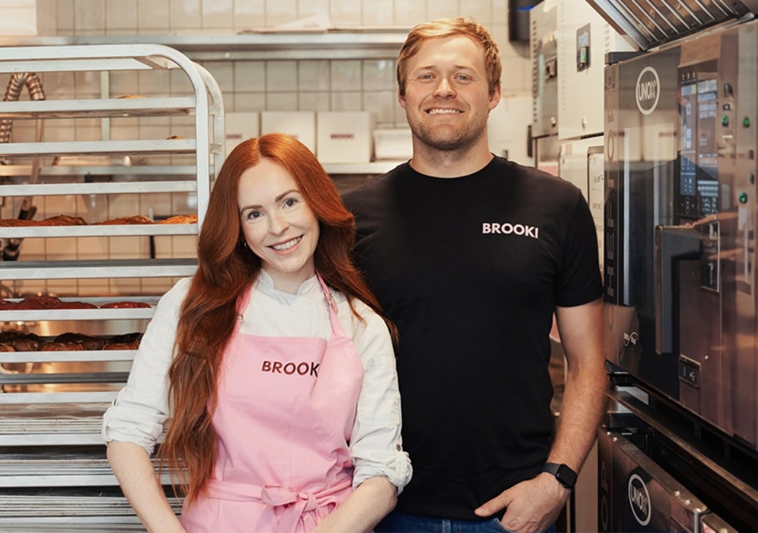 Brooki Bakehouse Founder Brooke Bellamy and her husband, Justice.