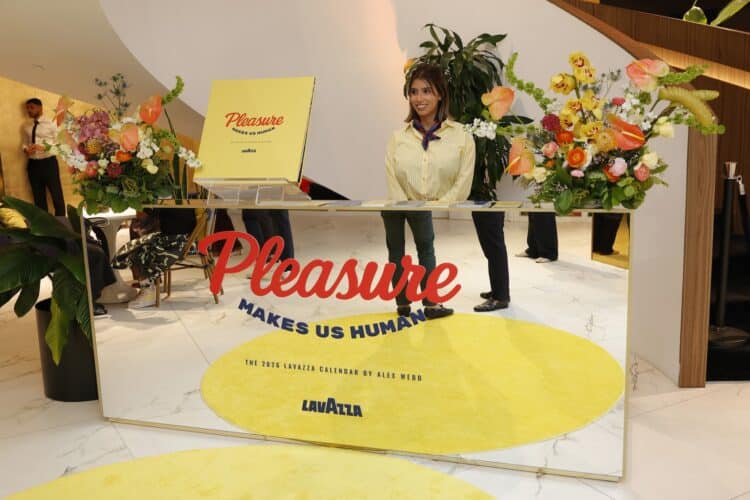 Lavazza unveiled the new calendar at Art Basel Miami Beach.