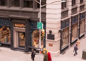 Nespresso's New York City flagship is located in the city's Flatiron district.